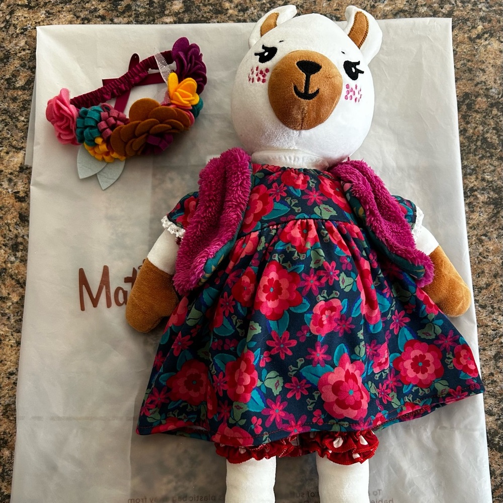 Matilda Jane Stuffed Animal with Floral Dress